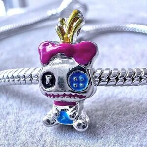 Disney Lilo and Stitch Scrump Doll Enamel Charm fits PANDORA